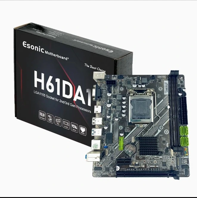 Esonic H61 Micro ATX Motherboard 2/3th generation i3/5/7 processor DDR3 LGA 1155 H61FFLN